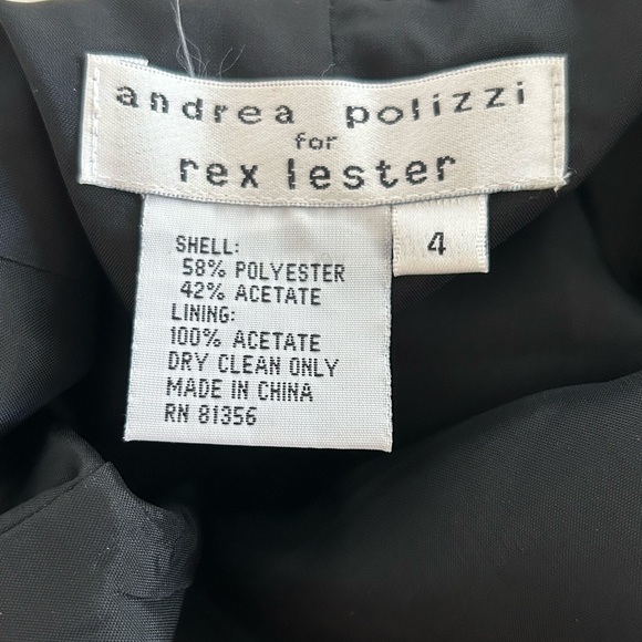 Vintage 90s Black Evening Dress Prom Party Holiday Cocktail - Picture 5 of 5